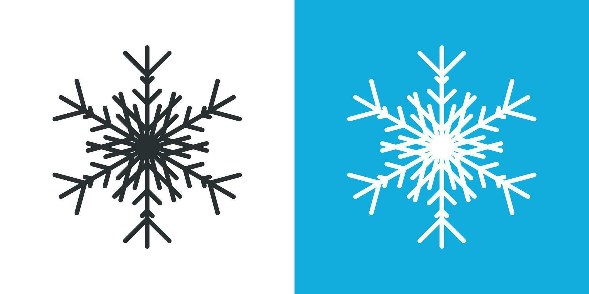 Snowflake icon in flat style. Snow flake winter vector illustration on isolated background. Christmas snowfall ornament business concept.