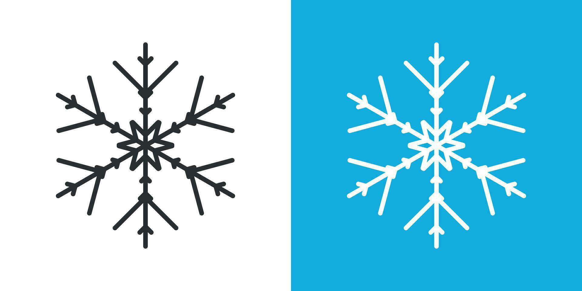 Snowflake icon in flat style. Snow flake winter vector illustration on isolated background. Christmas snowfall ornament business concept.