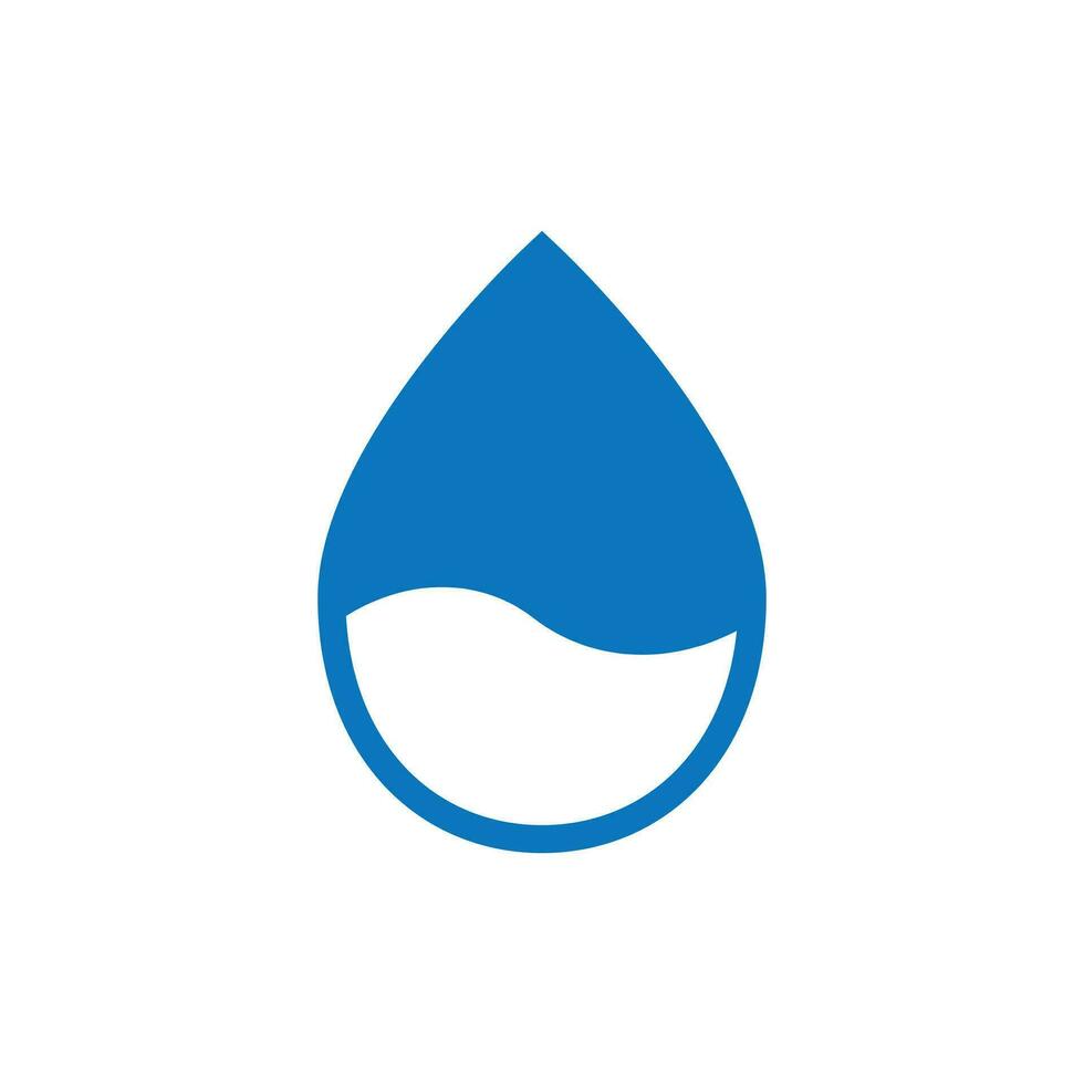 Water drop icon in flat style. Raindrop vector illustration on white isolated background. Droplet water blob business concept.