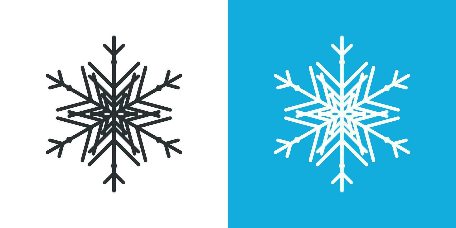 Snowflake icon in flat style. Snow flake winter vector illustration on isolated background. Christmas snowfall ornament business concept.