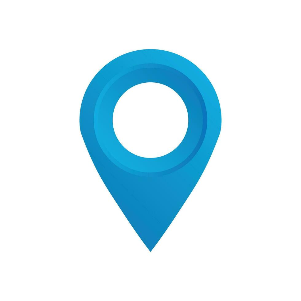 Pin map icon in flat style. Gps navigation vector illustration on white isolated background. Target destination business concept.