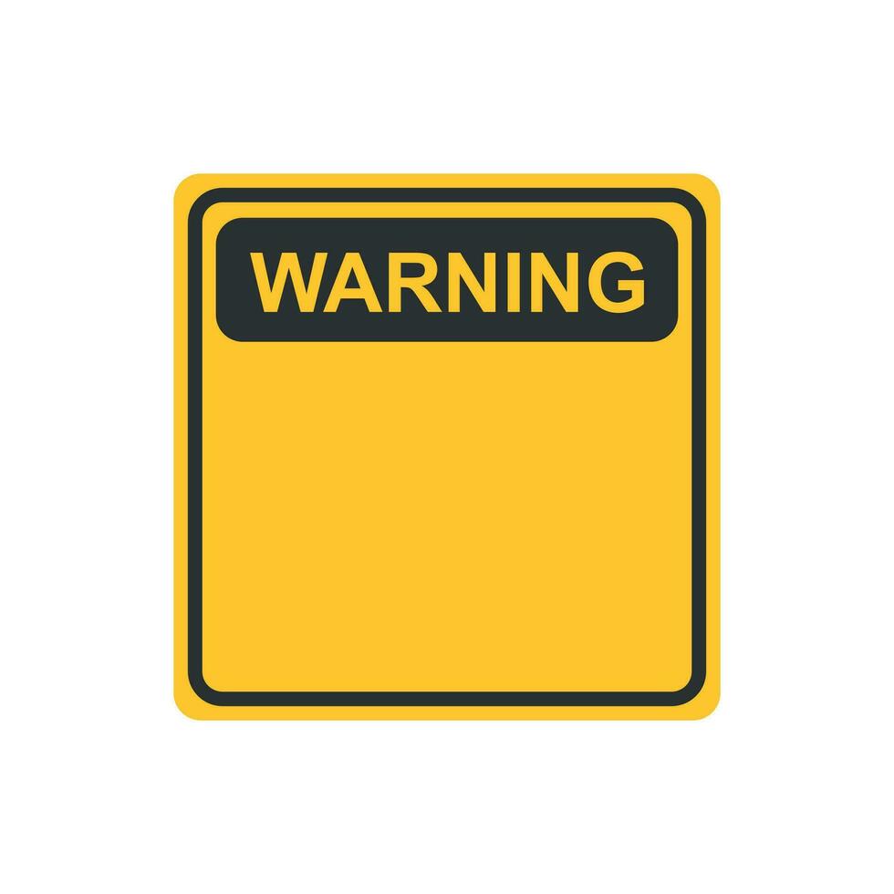 Warning, caution sign icon in flat style. Danger alarm vector illustration on white isolated background. Alert risk business concept.