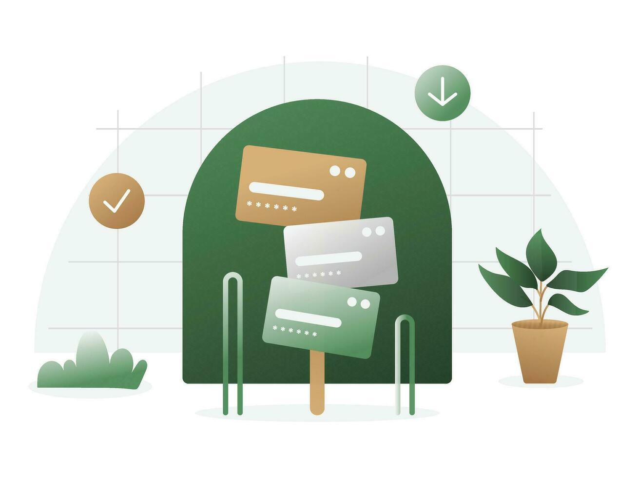 Top up furniture flat illustration suitable for mobile asset app and website design vector