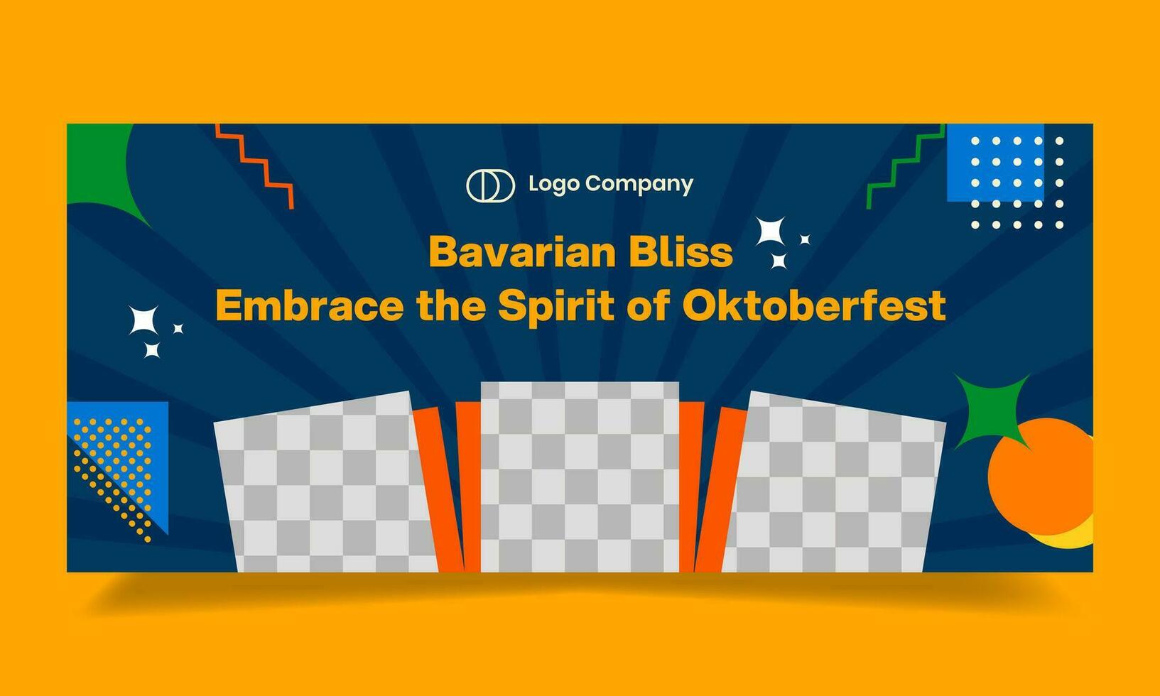 Aesthetic banner of oktoberfest banner. Suitable for content social media, cover, public event, campaign, etc. vector