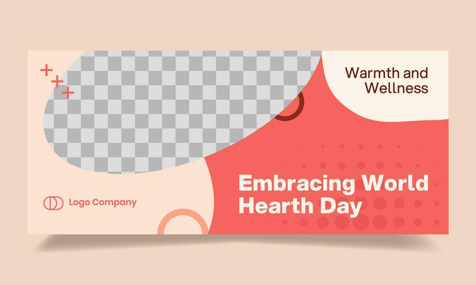 Beauty banner world hearth day template. Suitable for content social media, cover, public event, campaign, etc. vector
