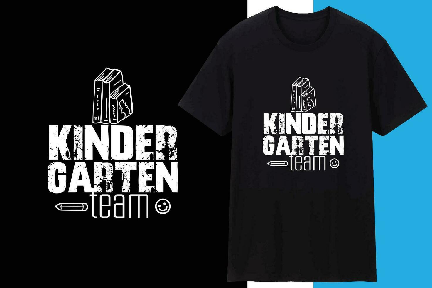 Kindergarten Team School T Shirt Design vector