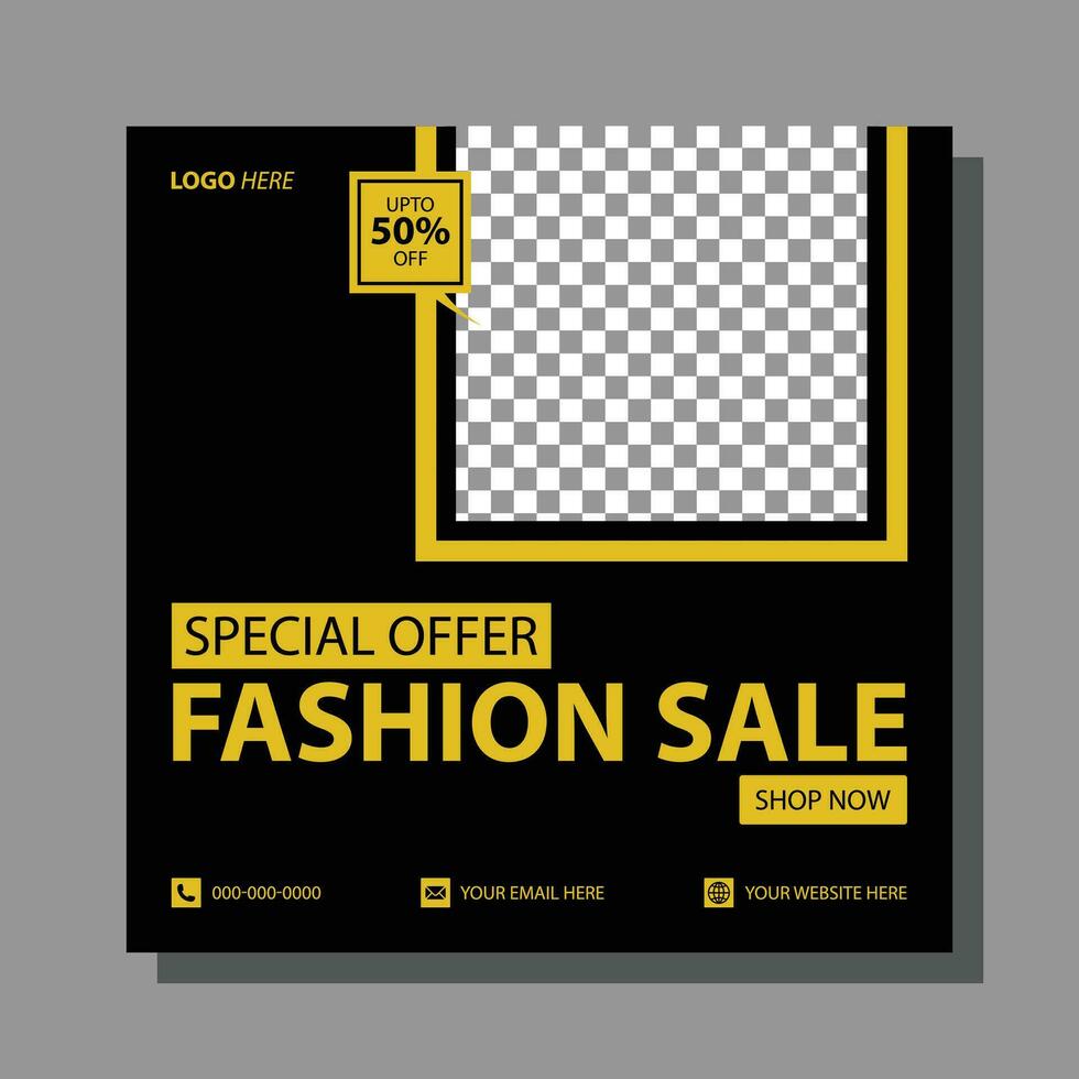 Summer fashion sale social media web banner flyer and FB cover design template vector Premium