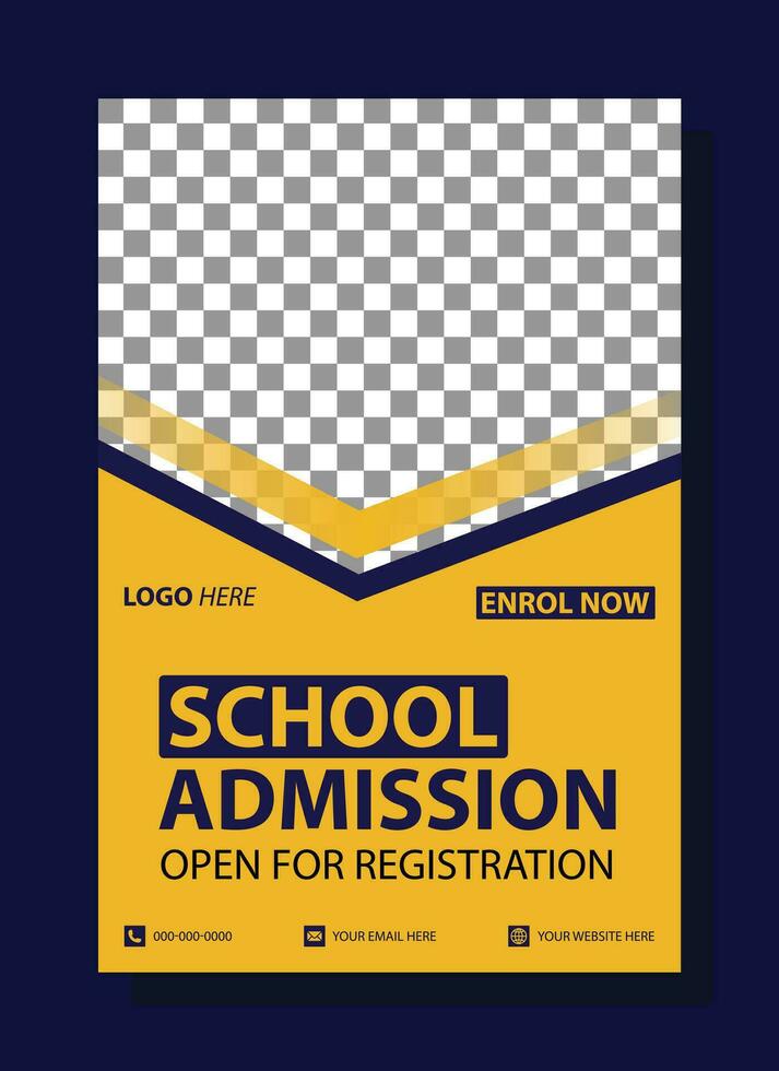 School Admission social media post Banner Design School Admission Banner template design modern and minimal design vector