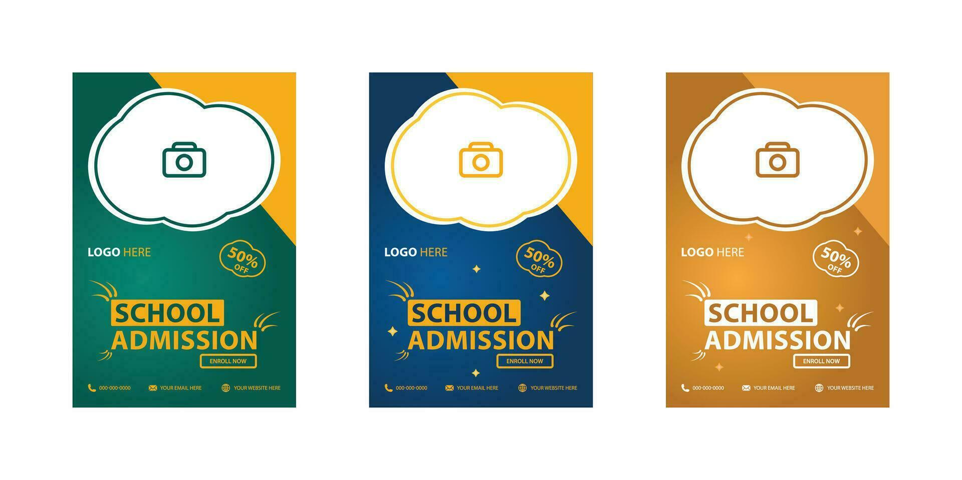 School Admission social media post Banner Design School Admission Banner template design modern and minimal design vector