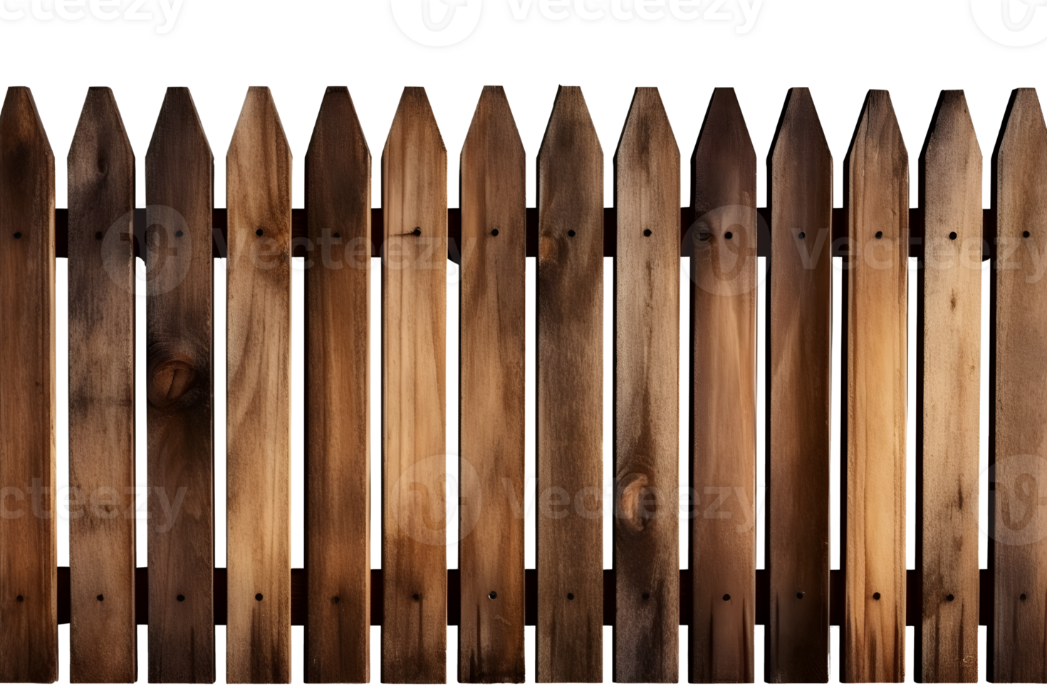 wooden fence isolated on transparent background , png