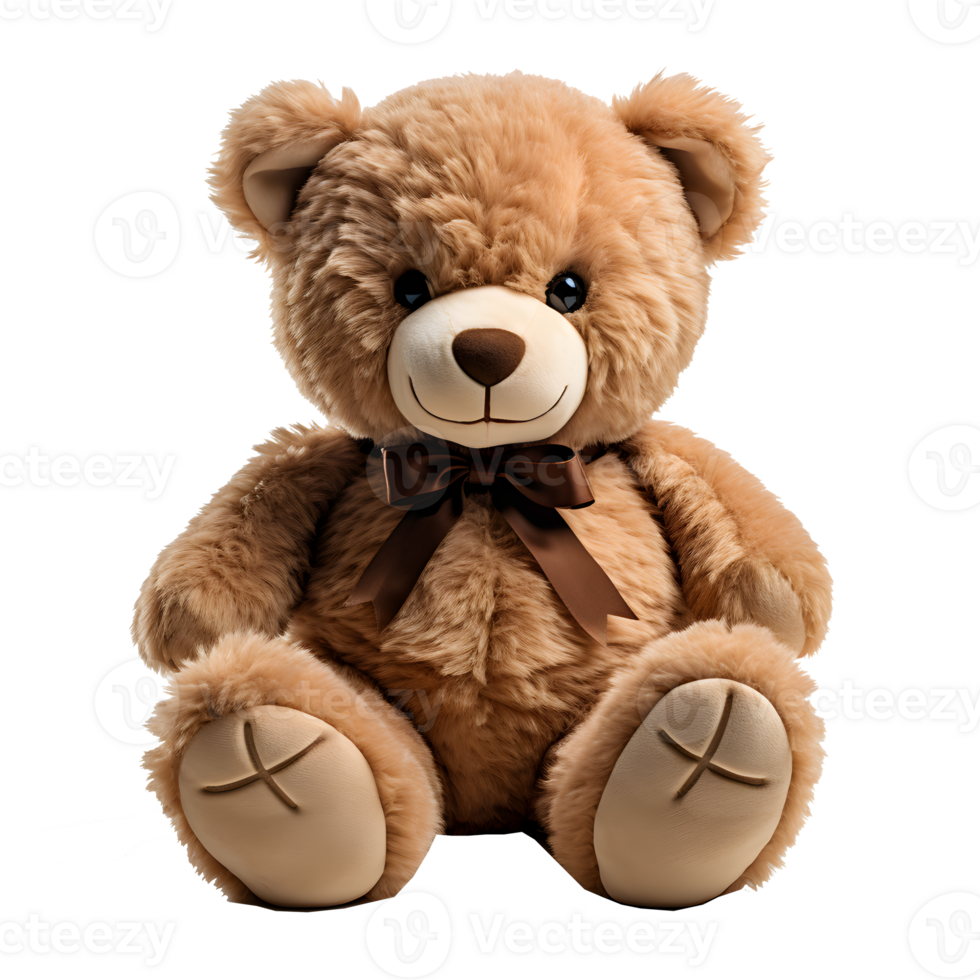 teddy bear isolated on transparent background , png