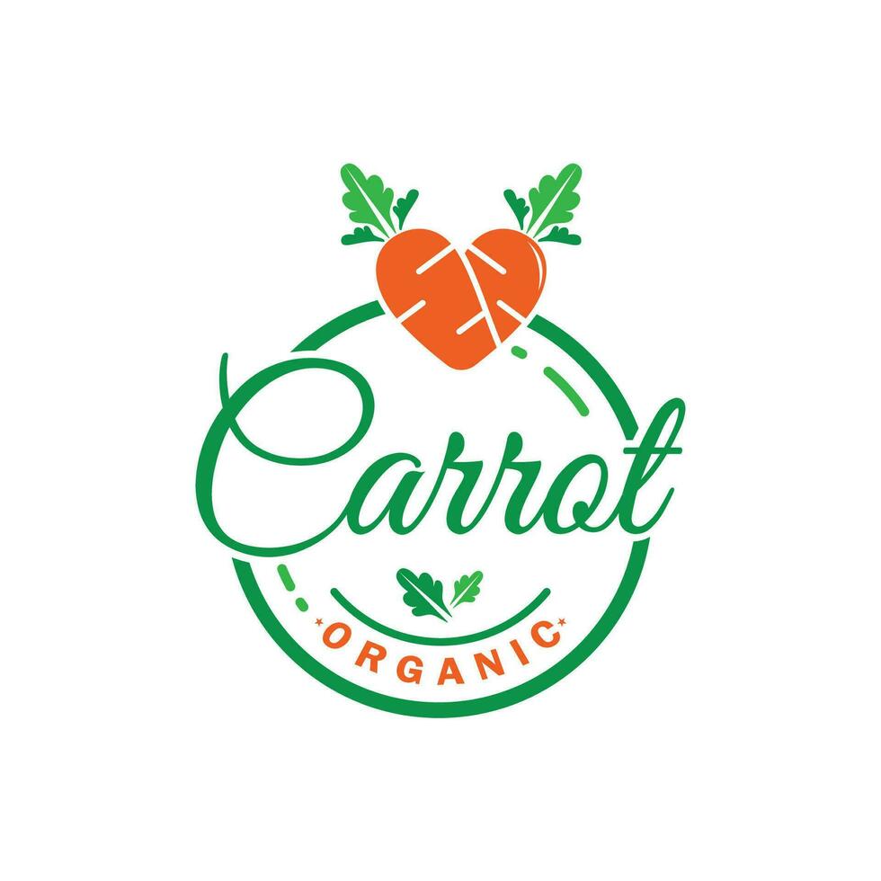 Zanahoria ilustración creativo diseño Zanahoria agrícola producto logo icono, Zanahoria procesamiento,vegano alimento, agricultores mercado, vector