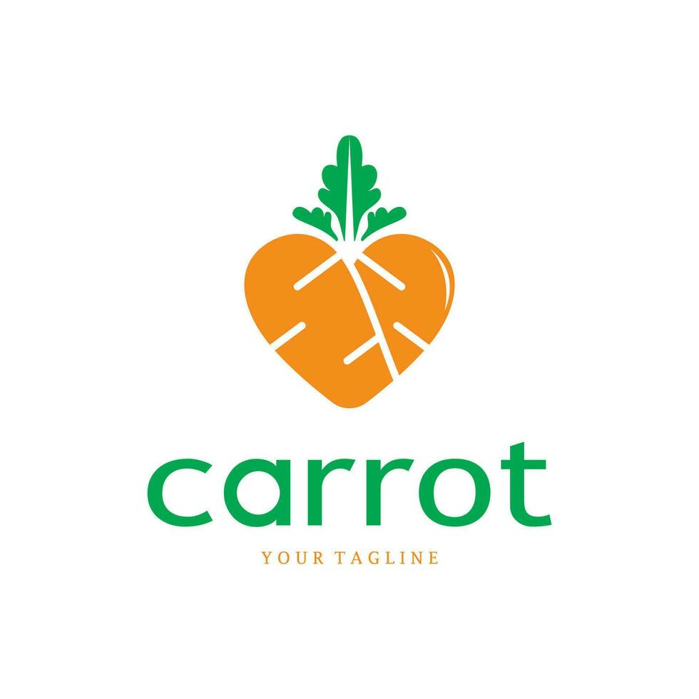 Carrot Illustration Creative Design Carrot Agricultural Product Logo Icon, Carrot Processing,vegan food, Farmers Market,Vector vector