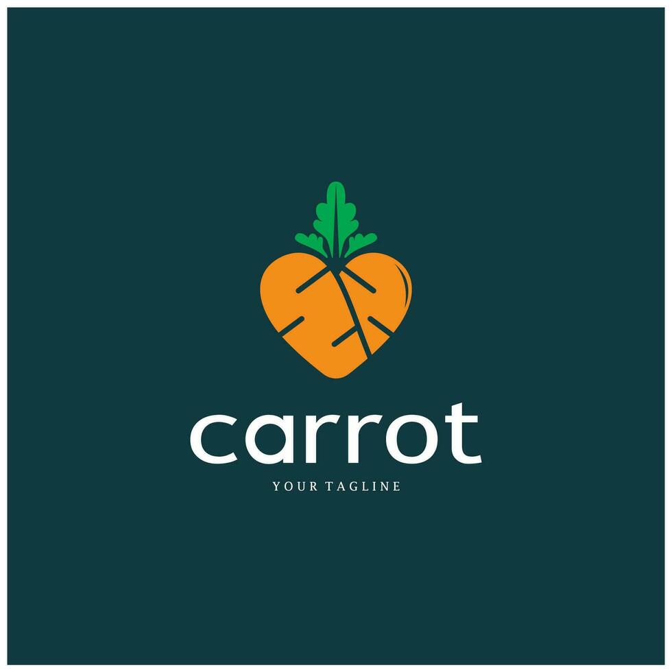 Carrot Illustration Creative Design Carrot Agricultural Product Logo Icon, Carrot Processing,vegan food, Farmers Market,Vector vector