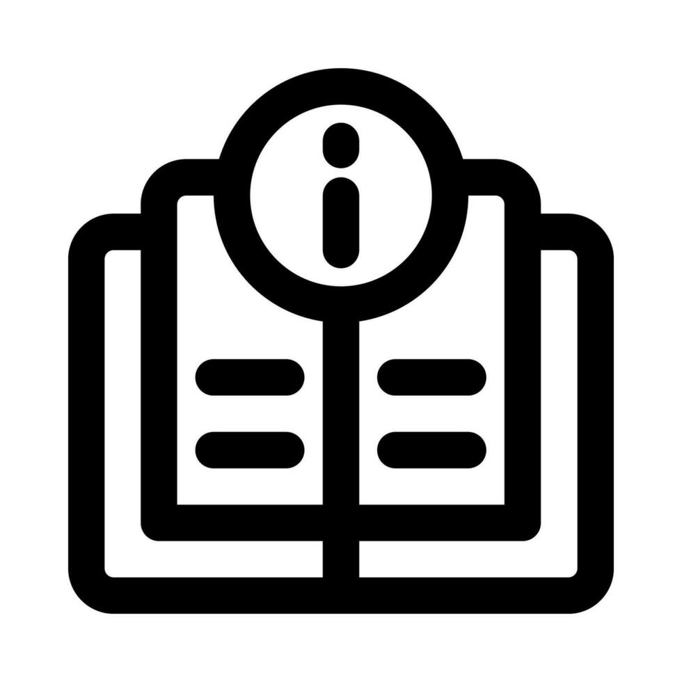 icono de libro para su sitio web, móvil, presentación y diseño de logotipo. vector