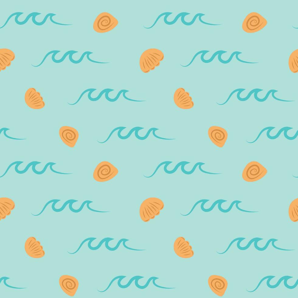 Seamless abstract pattern with a nautical theme vector