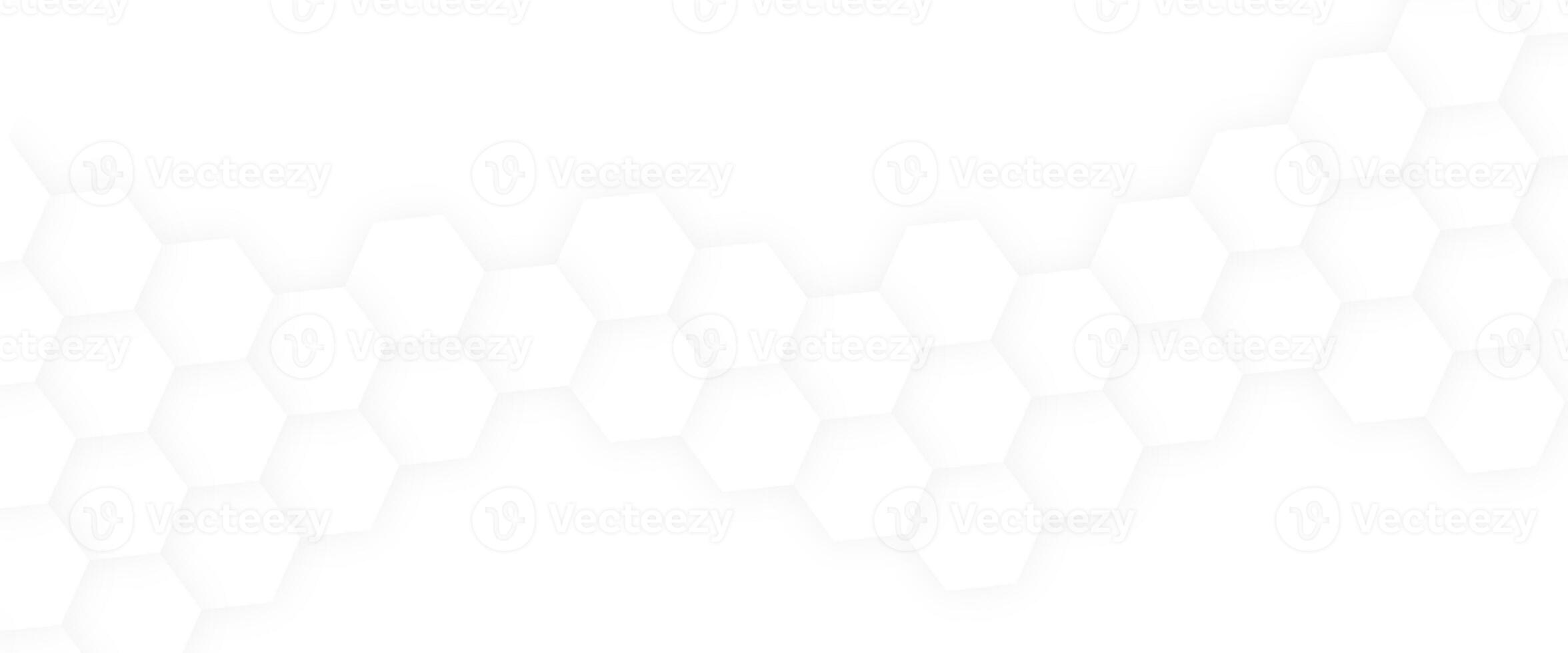 Abstract white geometric hexagon with futuristic technology digital hi-tech concept background. photo
