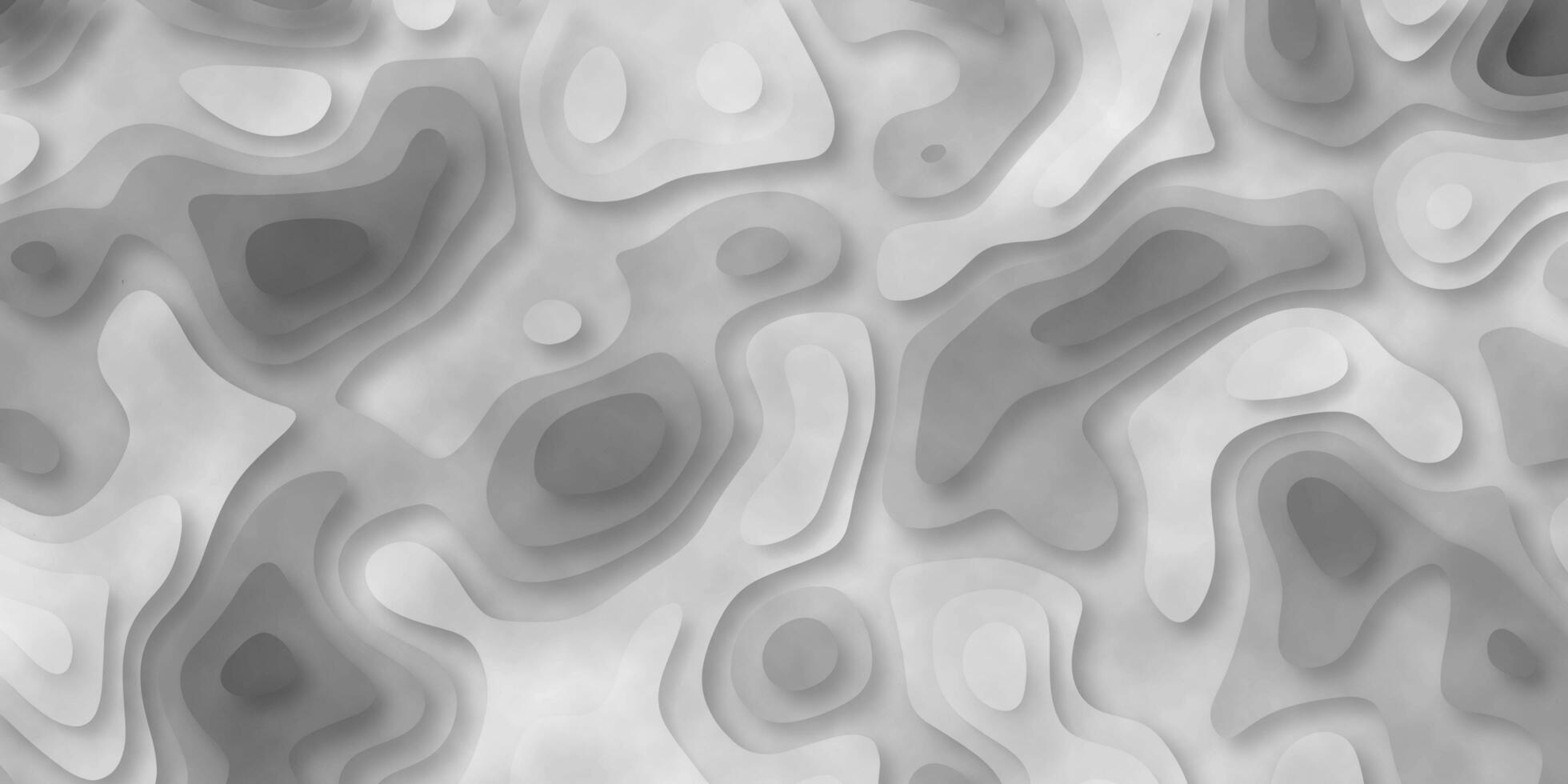 black and white abstract papercut background. Modern background with fluid and organic shapes. photo