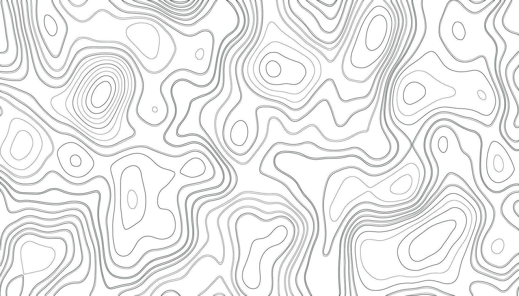 contorno topográfico abstracto en líneas y contornos. relieve montañoso geográfico. concepto de fondo del mapa topográfico. textura de papel vector