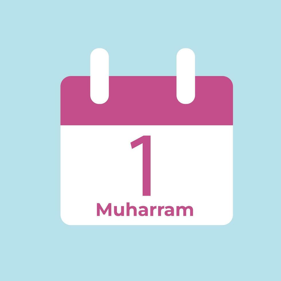 Happy new Hijri Islamic year vector