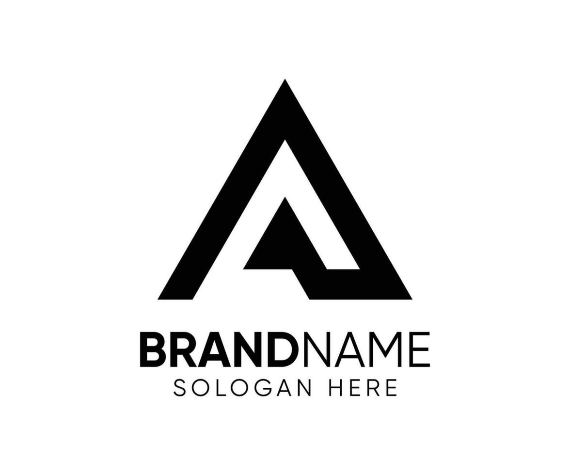 Negative space c letter logo design vector template