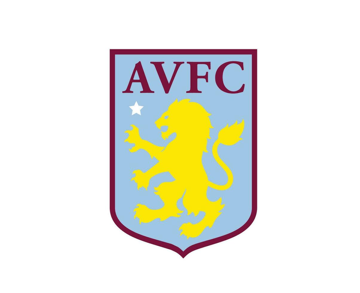 Aston Villa Club Logo Symbol Premier League Football Abstract Design Vector Illustration