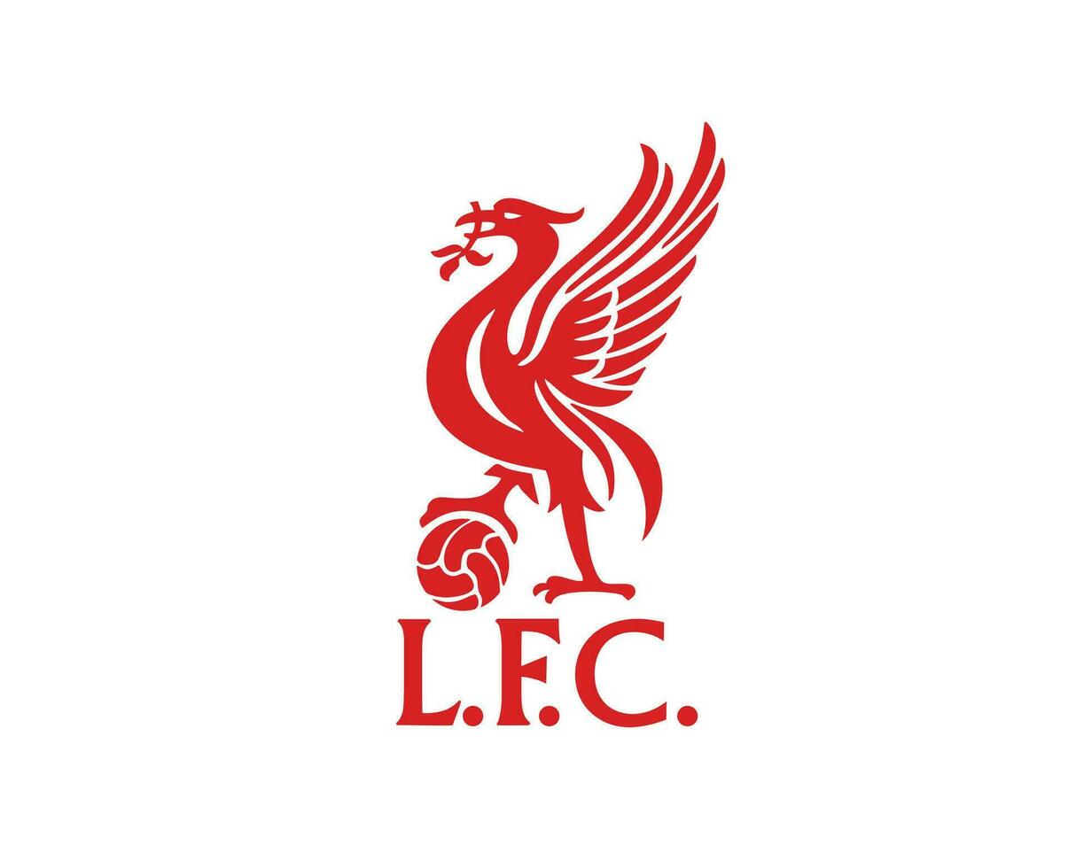 Liverpool club símbolo logo primer ministro liga fútbol americano resumen diseño vector ilustración