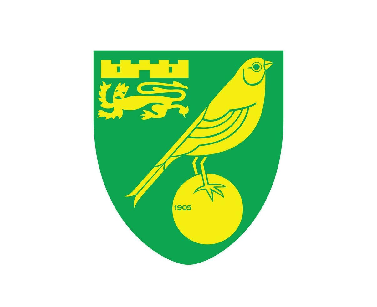 Norwich City Club Symbol Logo Premier League Football Abstract Design Vector Illustration