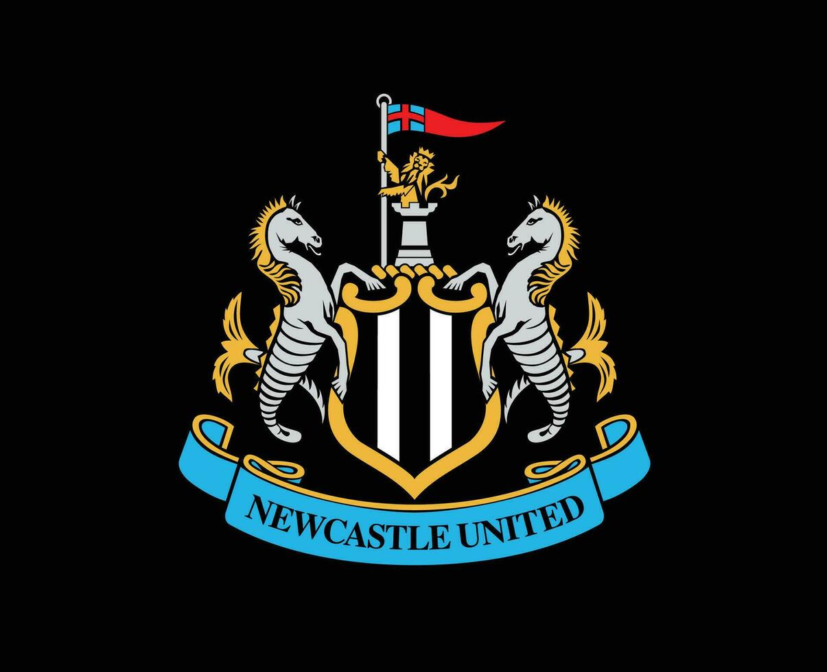 Newcastle United Club Logo Symbol Premier League Football Abstract Design Vector Illustration