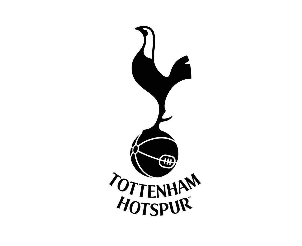 tottenham espuela caliente club logo negro símbolo primer ministro liga fútbol americano resumen diseño vector ilustración