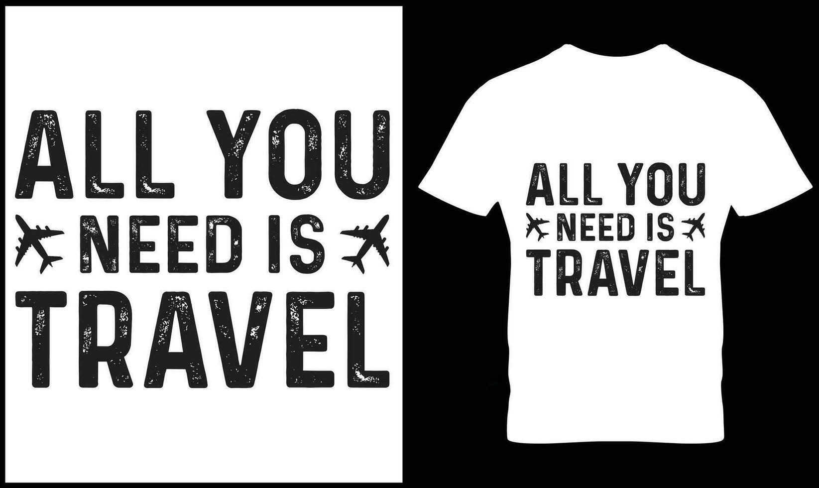 Travel t shirt design vector. vector