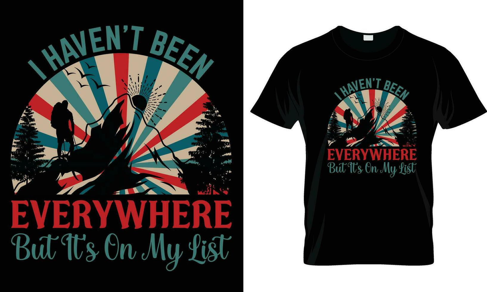 Travel t shirt design vector. vector