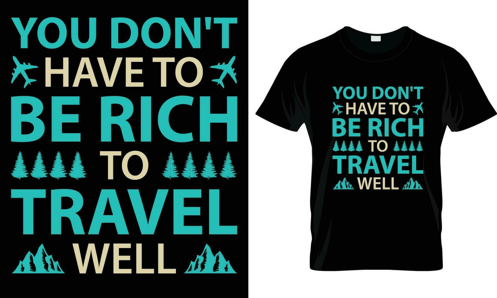 Travel t shirt design vector. vector