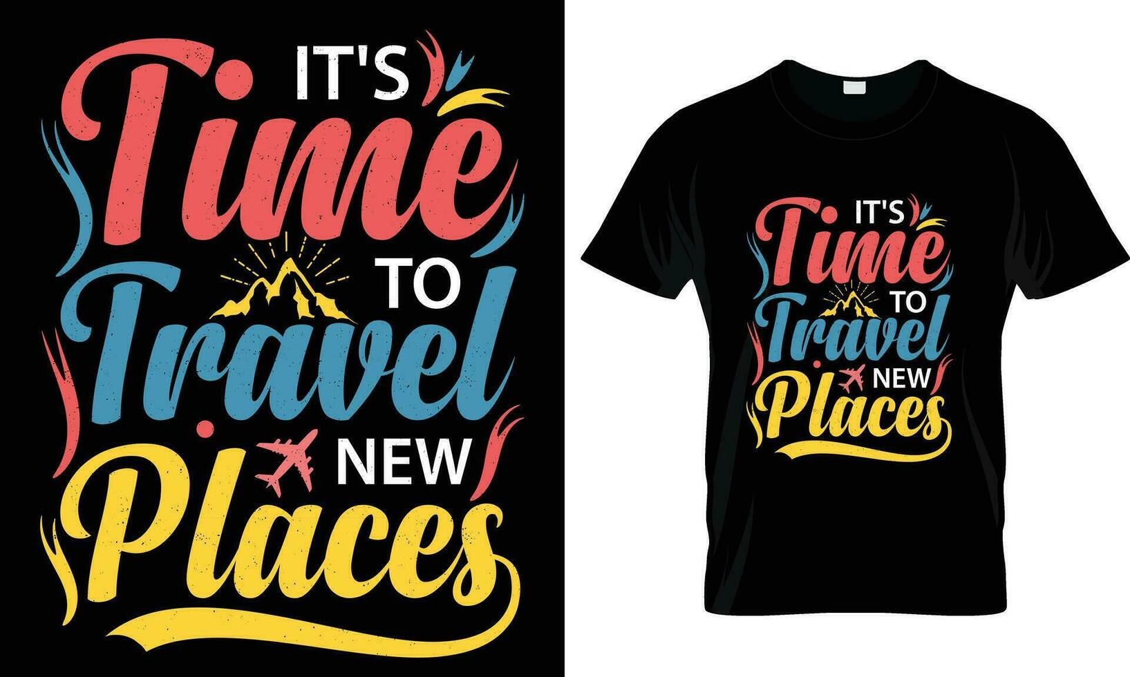 Travel t shirt design vector. vector