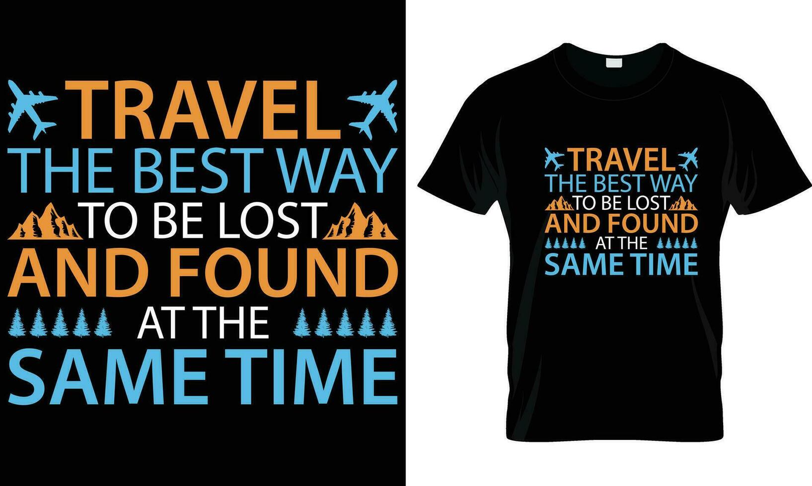 Travel t shirt design vector. vector