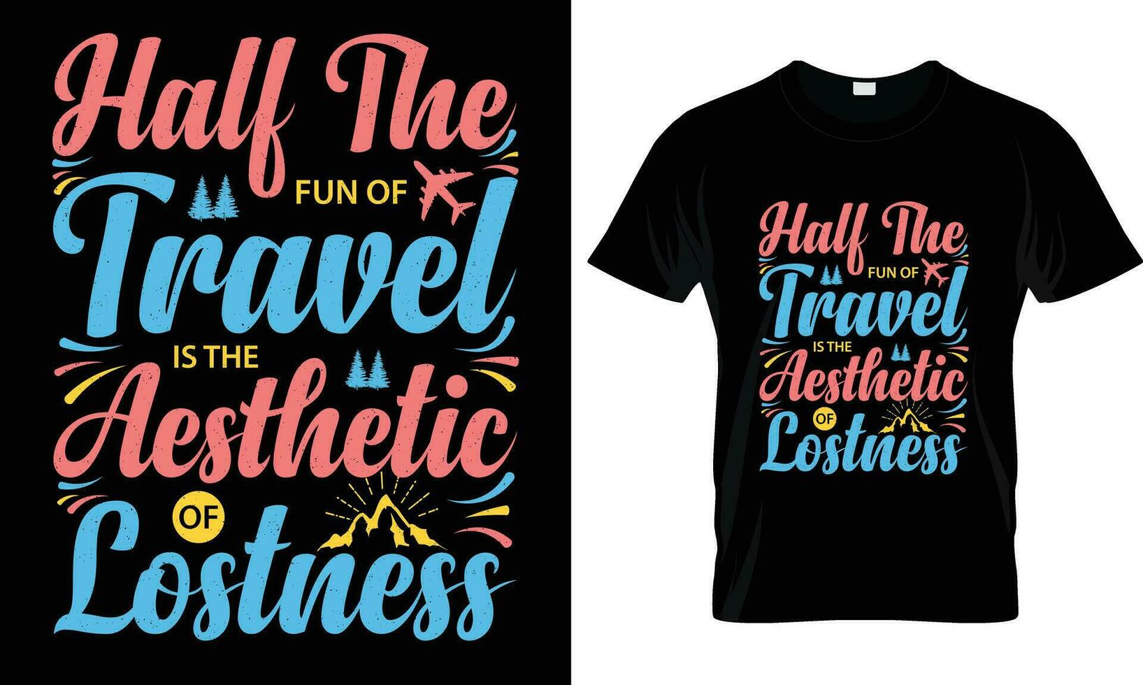 Travel t shirt design vector. vector