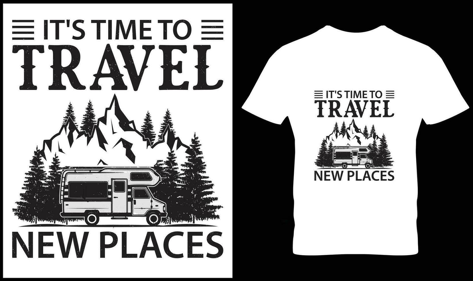 Travel t shirt design vector. vector