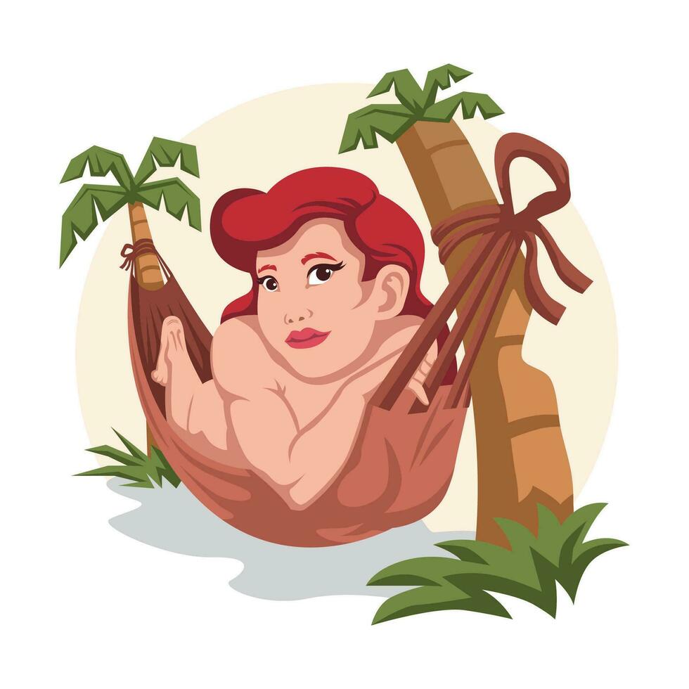 happy national hammock day vector illustration
