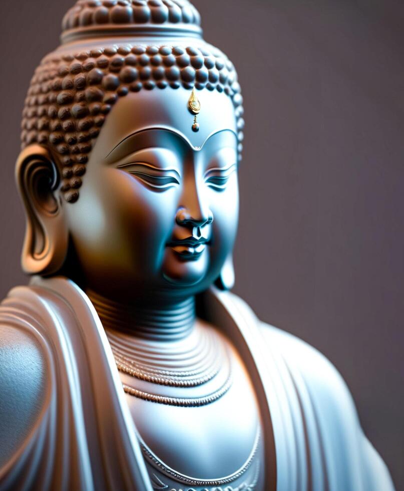 Realistic Buddha statue photo