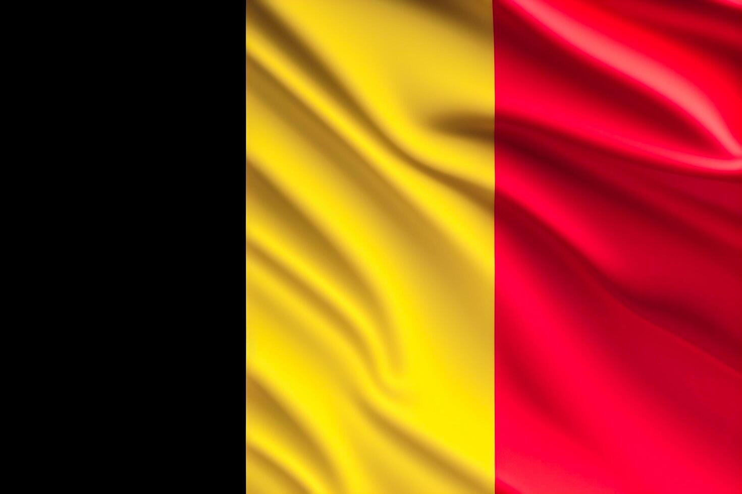 Textured realistic Belgian flag background photo