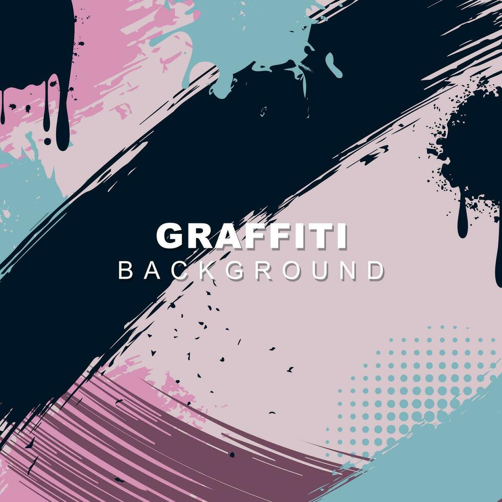 graffiti style abstract brush stroke background vector