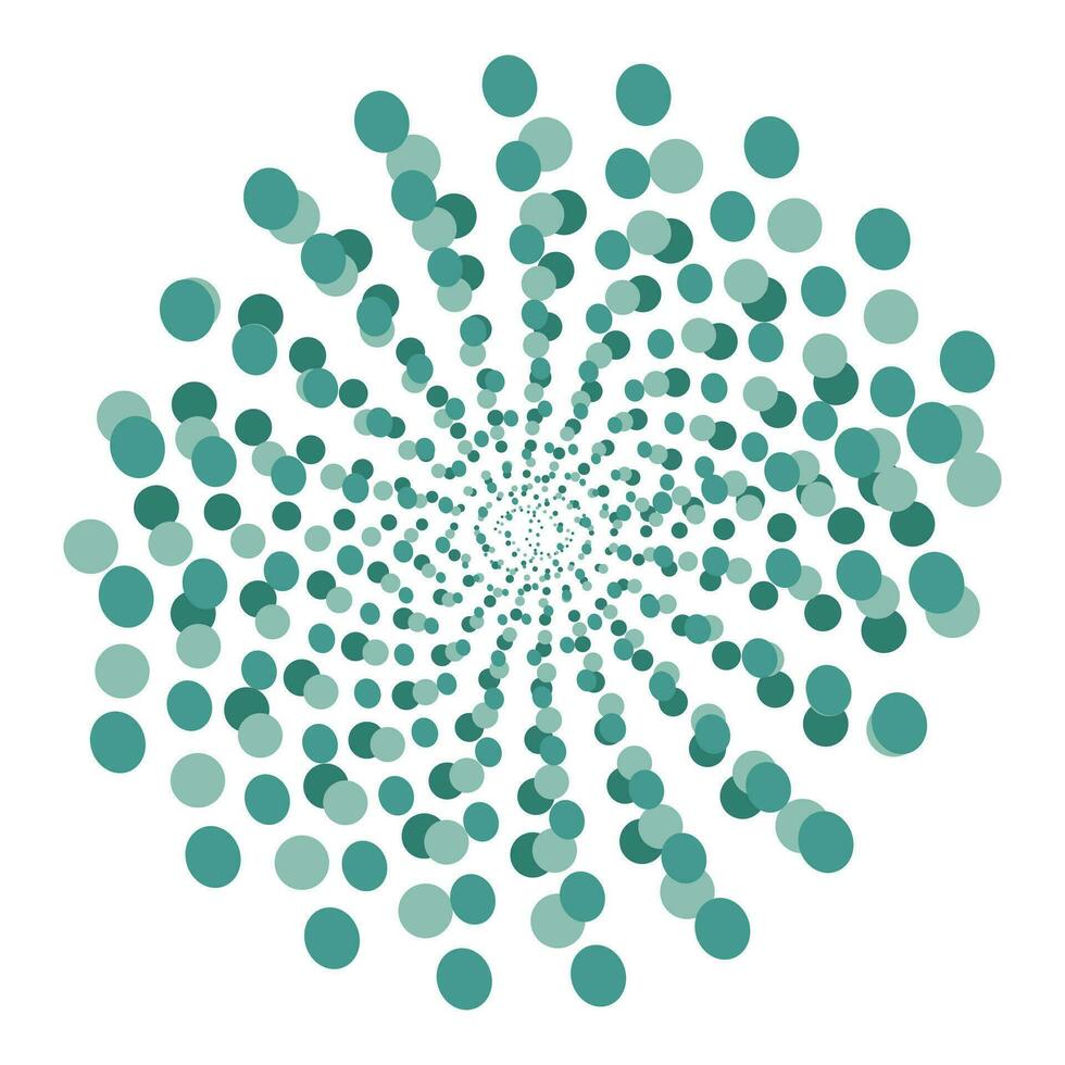 fireworks from peas tinsel in a circle vector