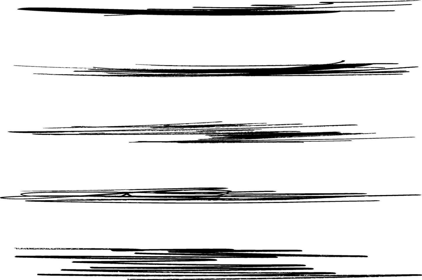 Swift twisted and crossed strikethroughs. Set of highlight lines and signatures. Brush stroke  markers or ink.Doodle vector graphic elements.