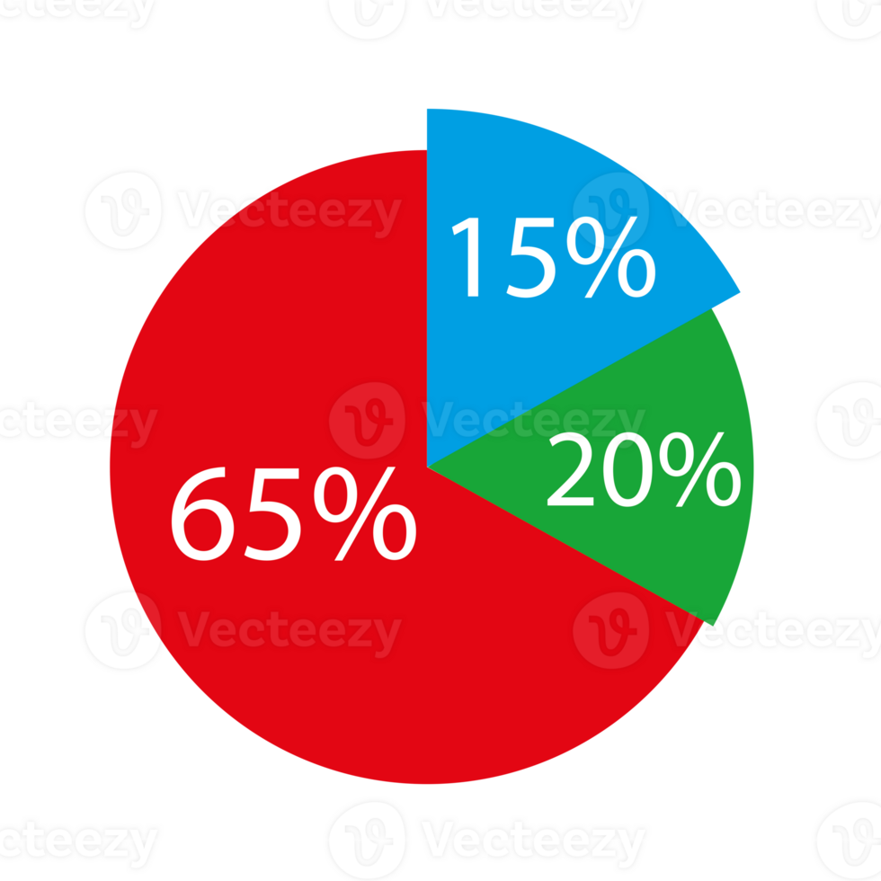 modern abstract pie chart infographics elements.can be used for workflow layout, diagram, number options, web design. illustration png