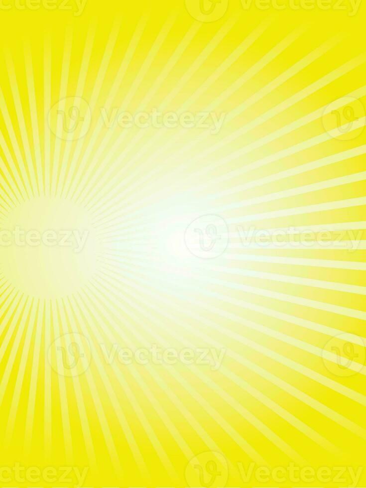 Sun rays Retro vintage style on yellow background, Sunburst Pattern Background. Rays. Summer Banner photo