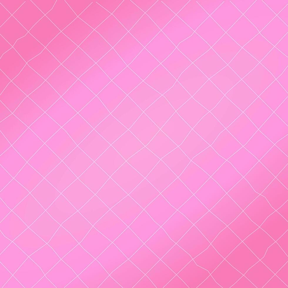 Gradient cover. Cute distorted grid. Pink aesthetic background. vector
