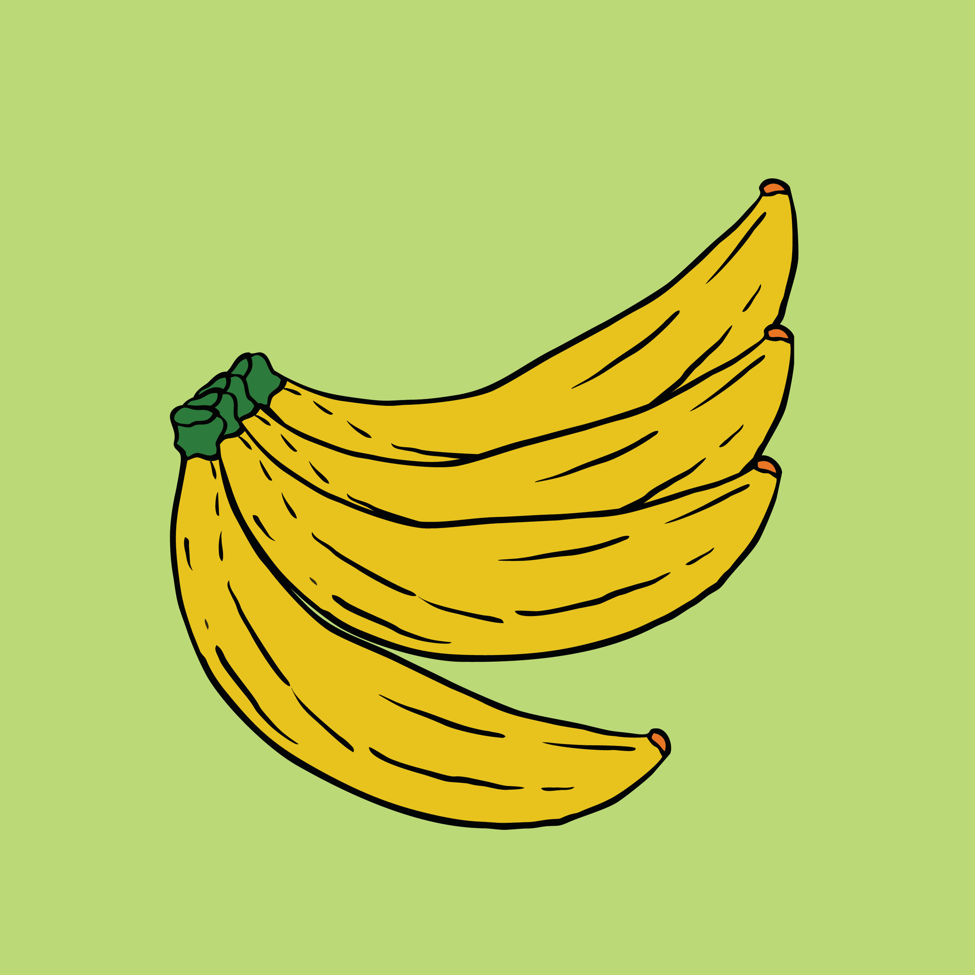 fruit banana cartoon vector object 4557519 Vector Art at Vecteezy