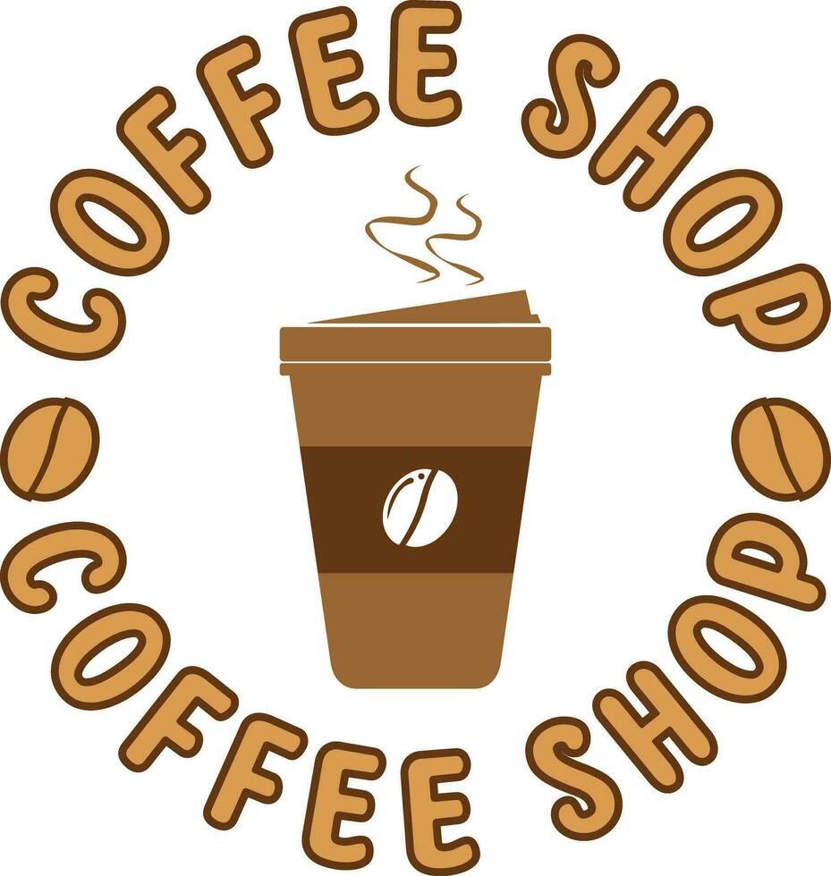 coffee cup icon stamp vector