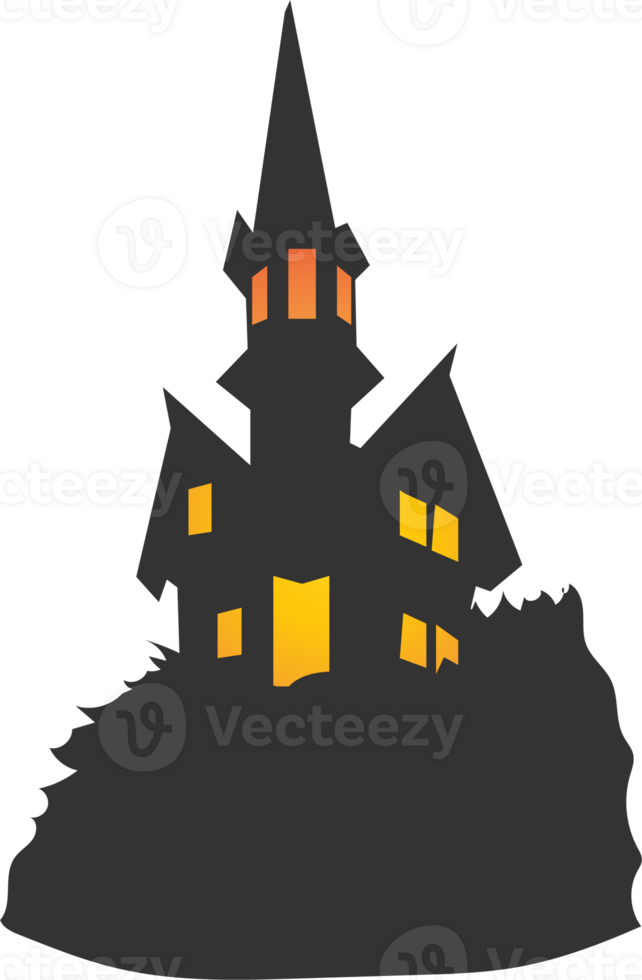 Dark castle Flat icon style png