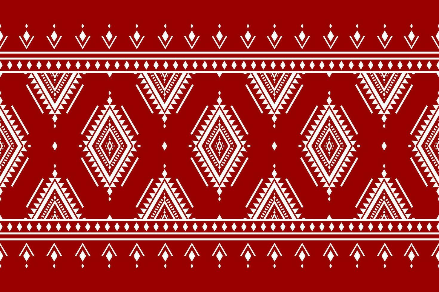 Carpet Aztec red pattern art. Geometric ethnic seamless pattern in tribal. American and Mexican style. vector